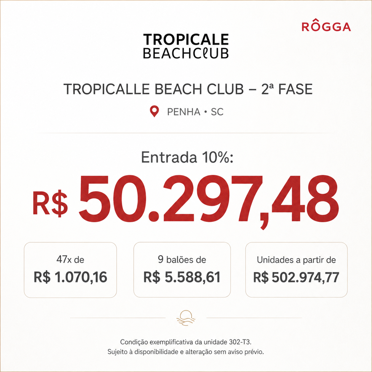 Condição exemplificativa do Tropicalle Beach Club